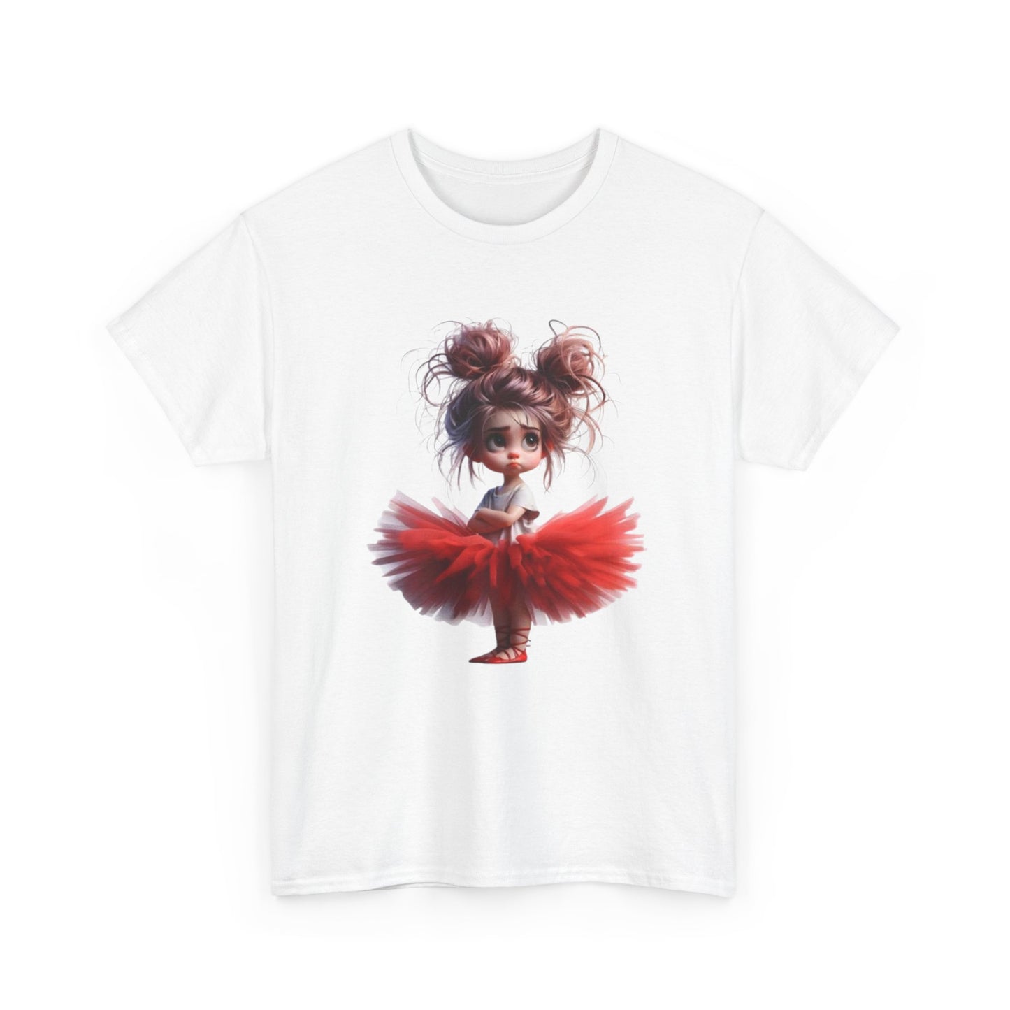 Ballet Dancer Tee, Unisex Heavy Cotton Tee, Cute Graphic Tee, Gift for Dance Lovers, Fun Shirt for Kids, Artsy Casual Wear