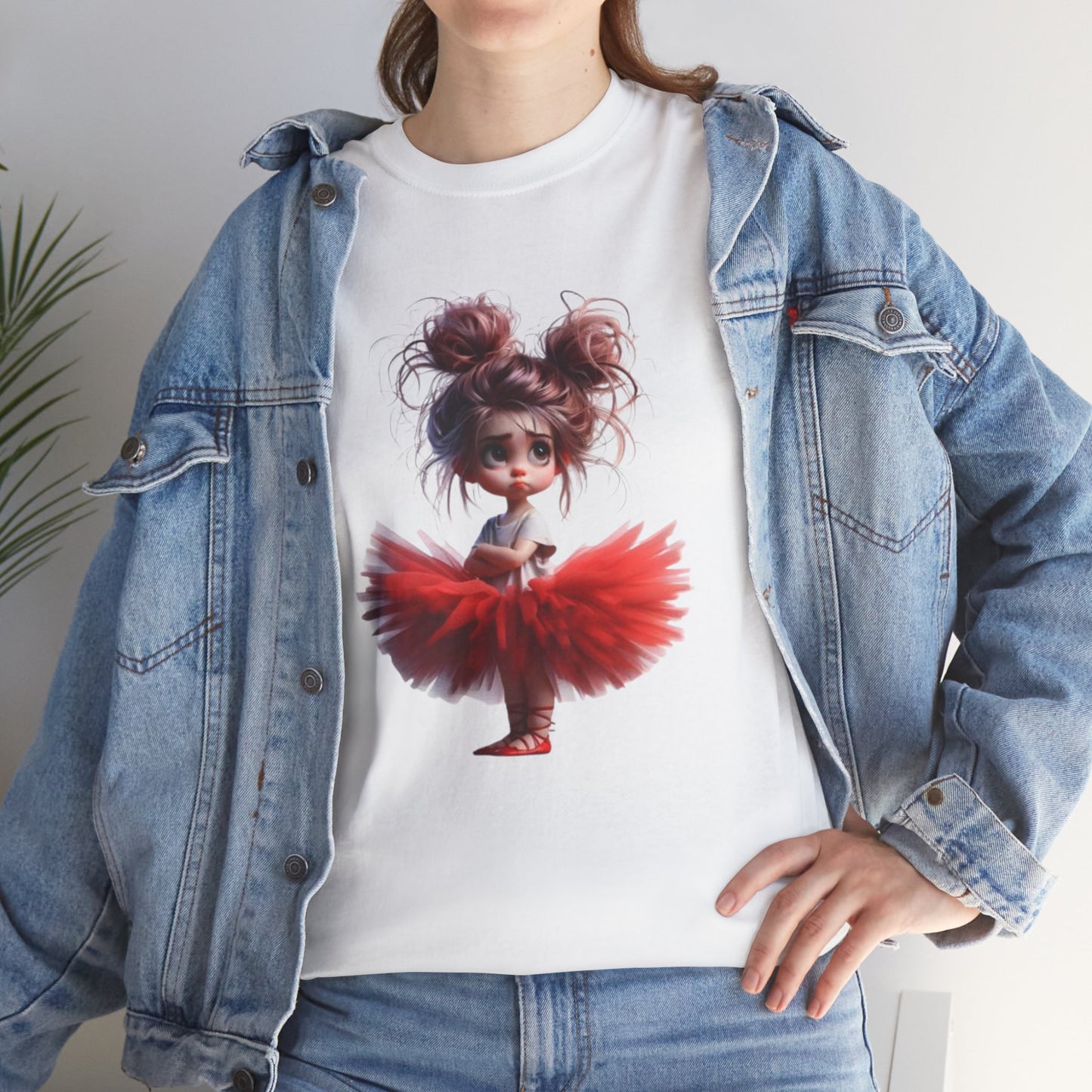 Ballet Dancer Tee, Unisex Heavy Cotton Tee, Cute Graphic Tee, Gift for Dance Lovers, Fun Shirt for Kids, Artsy Casual Wear