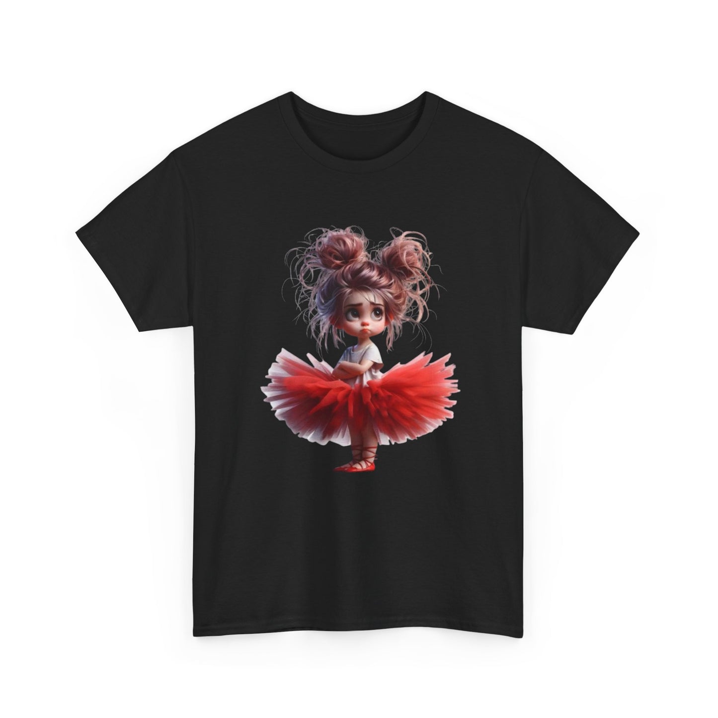 Ballet Dancer Tee, Unisex Heavy Cotton Tee, Cute Graphic Tee, Gift for Dance Lovers, Fun Shirt for Kids, Artsy Casual Wear