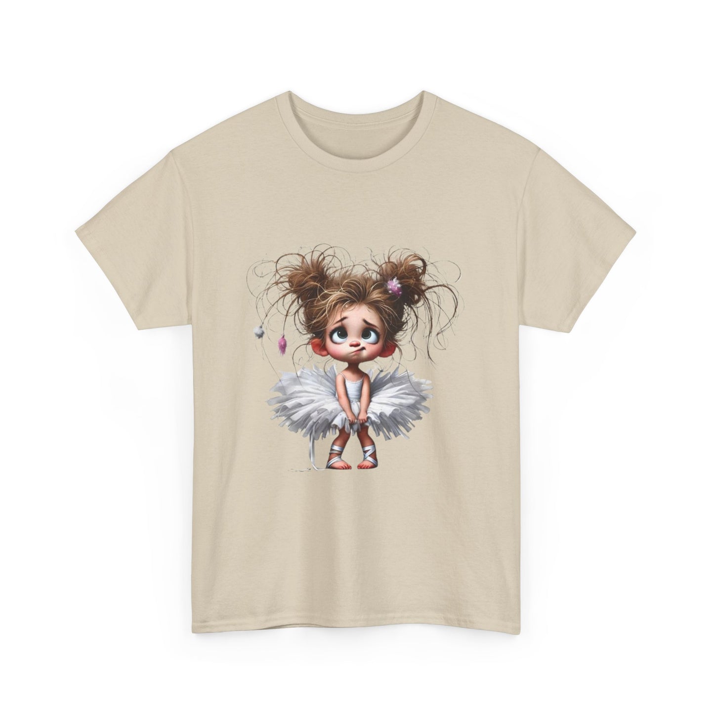 Cute Ballerina Tee - Fun Unisex Cotton Shirt for Dancers, Birthdays, Gifts, Everyday Wear, Dance Events