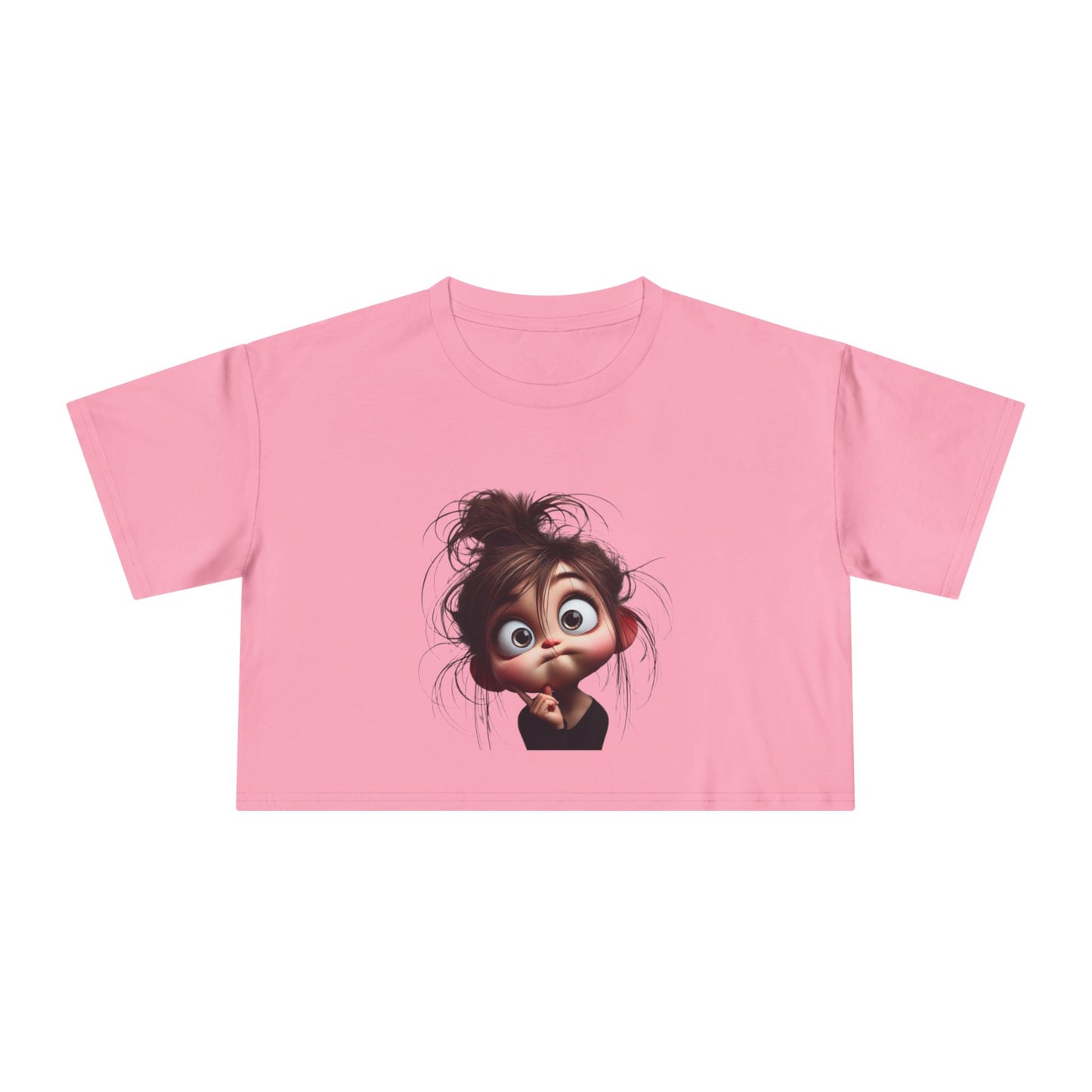 Funny Women's Crop Tee, Graphic Tee for Women, Casual T-Shirt, Humor Gift, Trendy Summer Top, Cute Everyday Wear