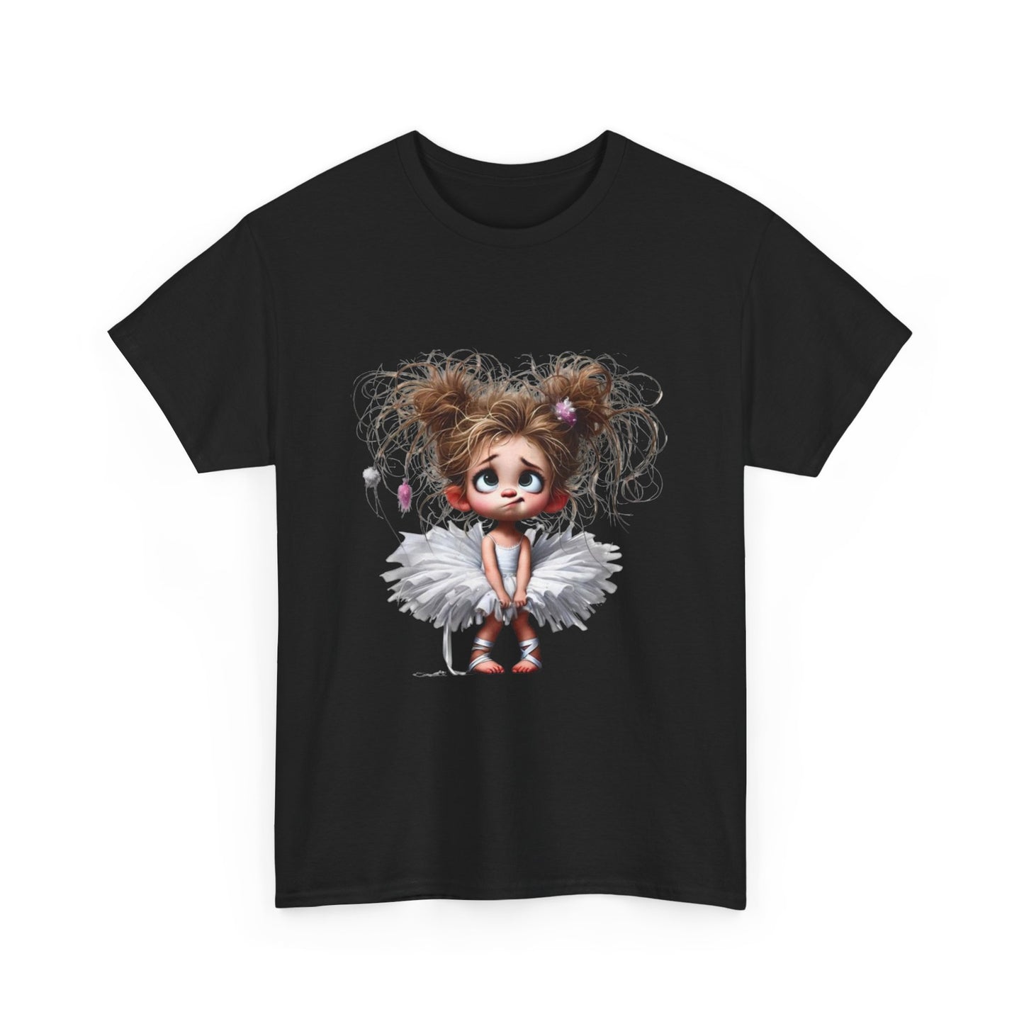Cute Ballerina Tee - Fun Unisex Cotton Shirt for Dancers, Birthdays, Gifts, Everyday Wear, Dance Events
