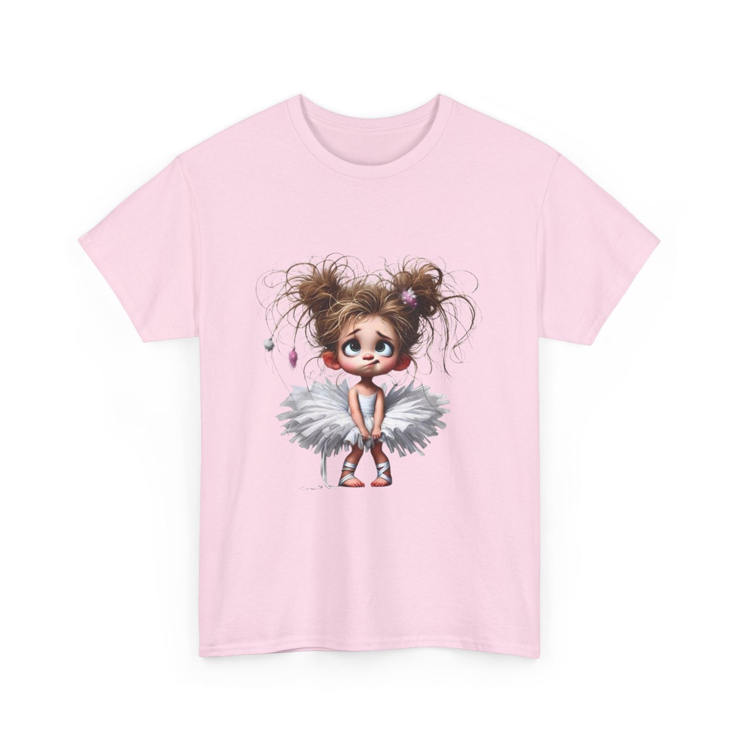 Cute Ballerina Tee - Fun Unisex Cotton Shirt for Dancers, Birthdays, Gifts, Everyday Wear, Dance Events