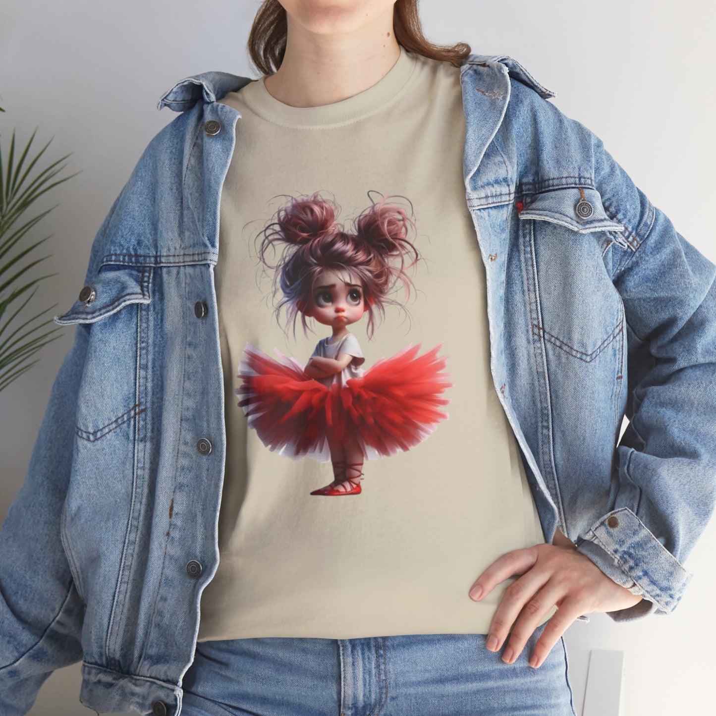 Ballet Dancer Tee, Unisex Heavy Cotton Tee, Cute Graphic Tee, Gift for Dance Lovers, Fun Shirt for Kids, Artsy Casual Wear