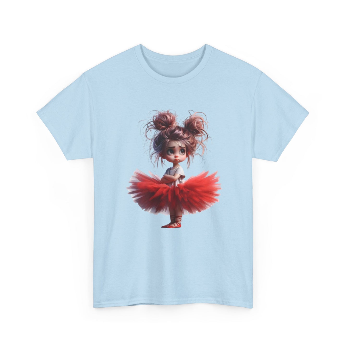 Ballet Dancer Tee, Unisex Heavy Cotton Tee, Cute Graphic Tee, Gift for Dance Lovers, Fun Shirt for Kids, Artsy Casual Wear