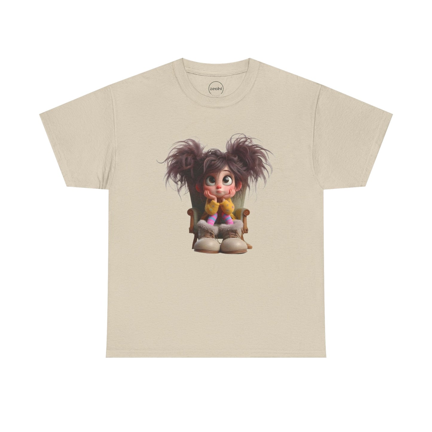 Playful Cartoon Tee for Kids, Fun Graphic Shirt, Unisex Cotton Tee, Whimsical Kid’s Apparel, Birthday Gift, Everyday Wear
