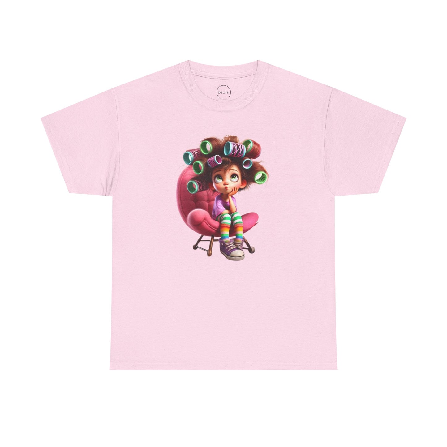 Cute Retro Cartoon Character Tee, Comfortable Cotton Tee, Gift for Kids, Fun Casual Wear, Birthday Gift, Holiday Apparel