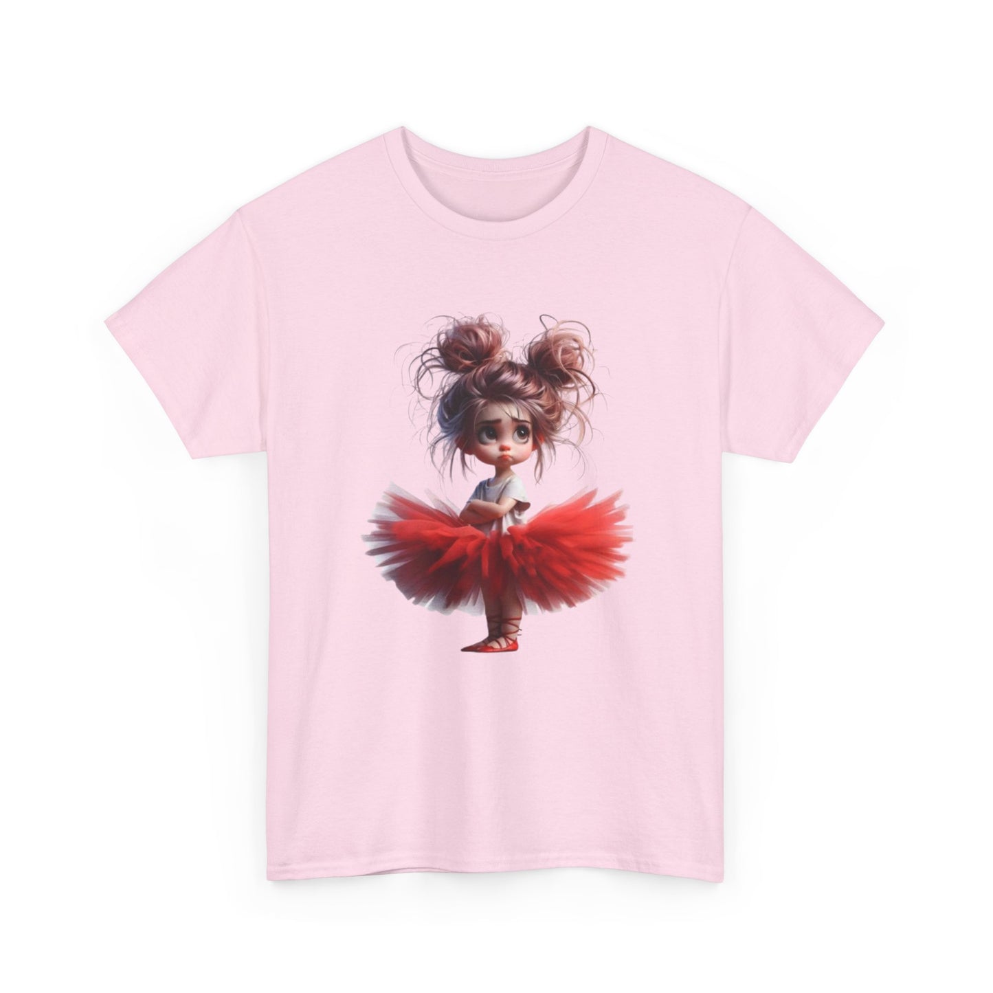 Ballet Dancer Tee, Unisex Heavy Cotton Tee, Cute Graphic Tee, Gift for Dance Lovers, Fun Shirt for Kids, Artsy Casual Wear