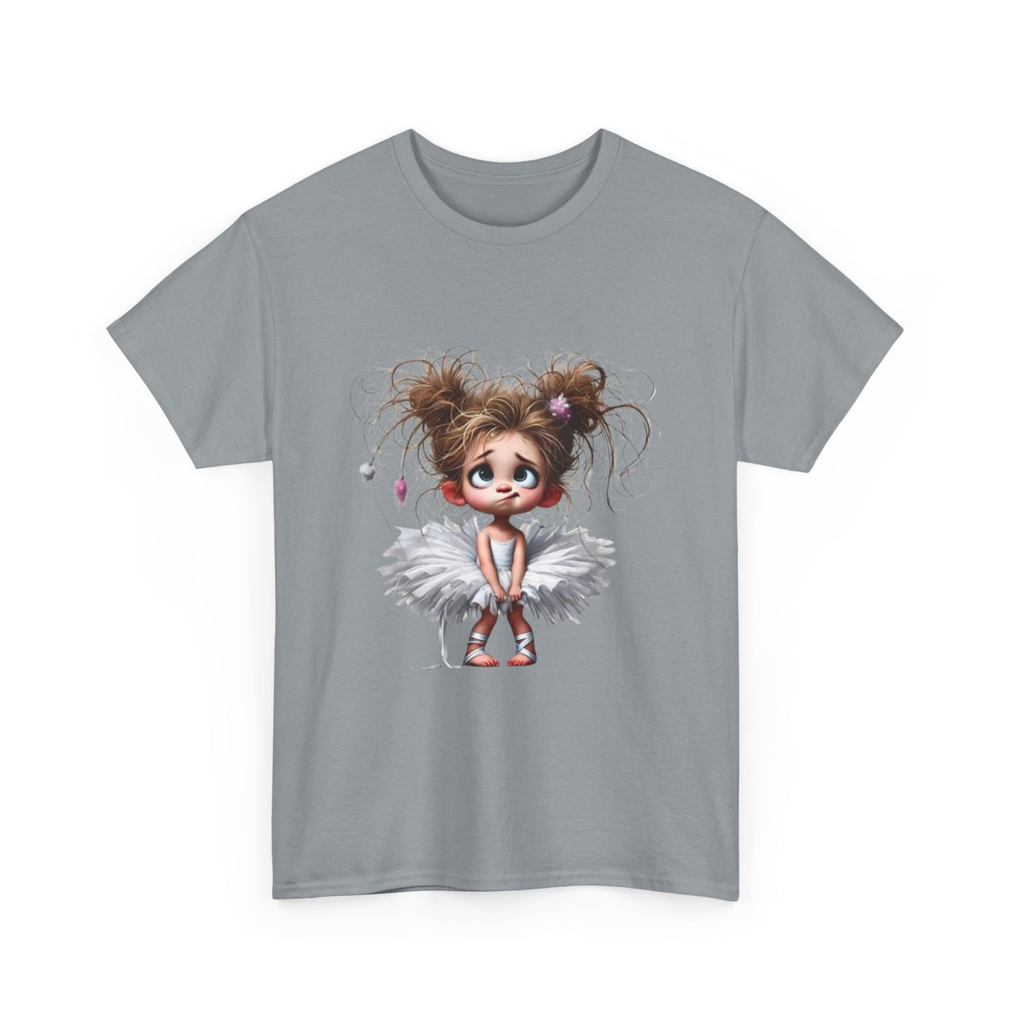 Cute Ballerina Tee - Fun Unisex Cotton Shirt for Dancers, Birthdays, Gifts, Everyday Wear, Dance Events