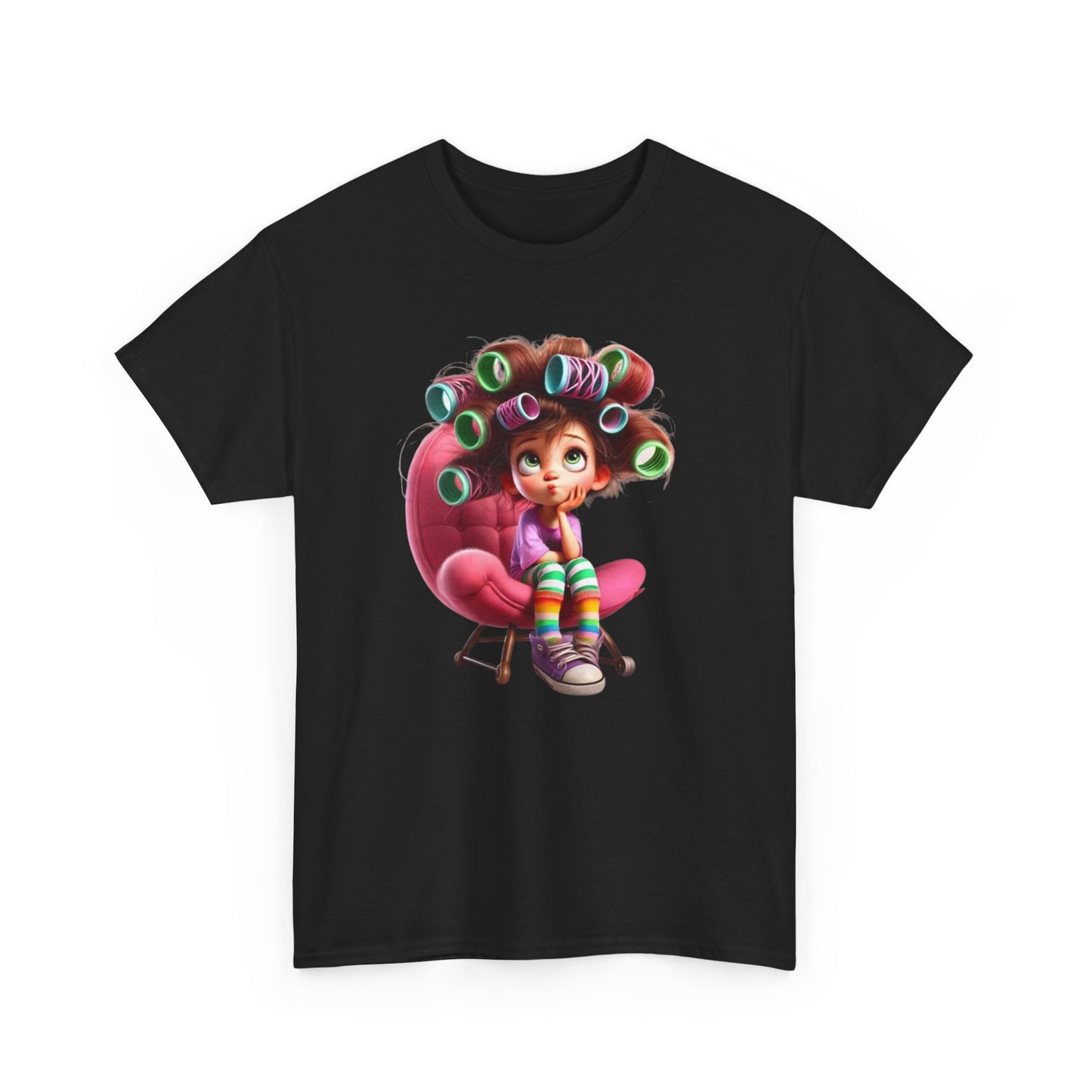 Cute Retro Cartoon Character Tee, Comfortable Cotton Tee, Gift for Kids, Fun Casual Wear, Birthday Gift, Holiday Apparel