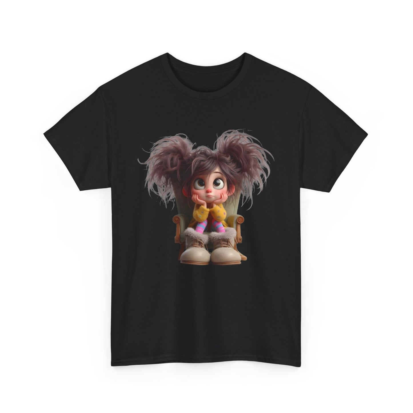 Playful Cartoon Tee for Kids, Fun Graphic Shirt, Unisex Cotton Tee, Whimsical Kid’s Apparel, Birthday Gift, Everyday Wear