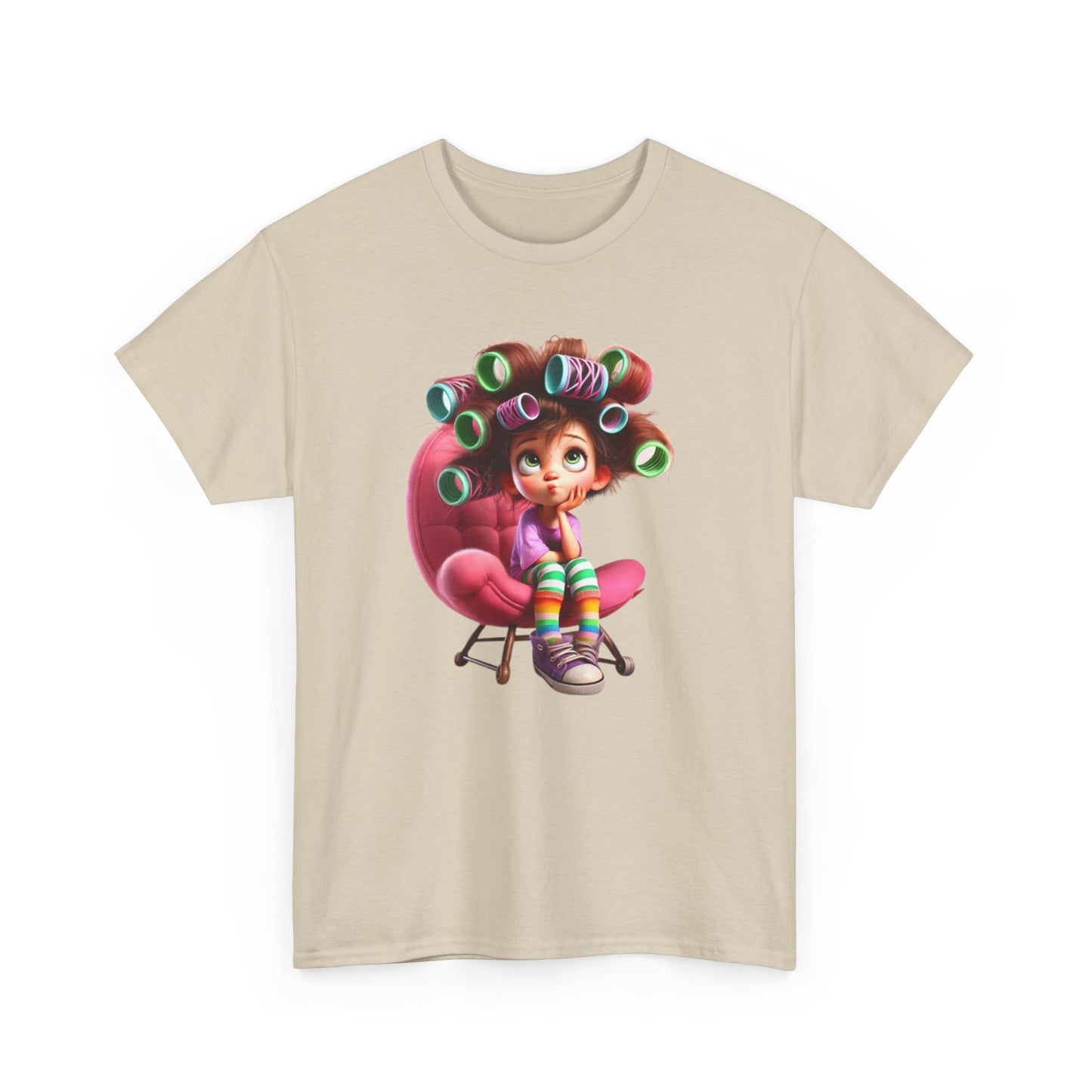 Cute Retro Cartoon Character Tee, Comfortable Cotton Tee, Gift for Kids, Fun Casual Wear, Birthday Gift, Holiday Apparel