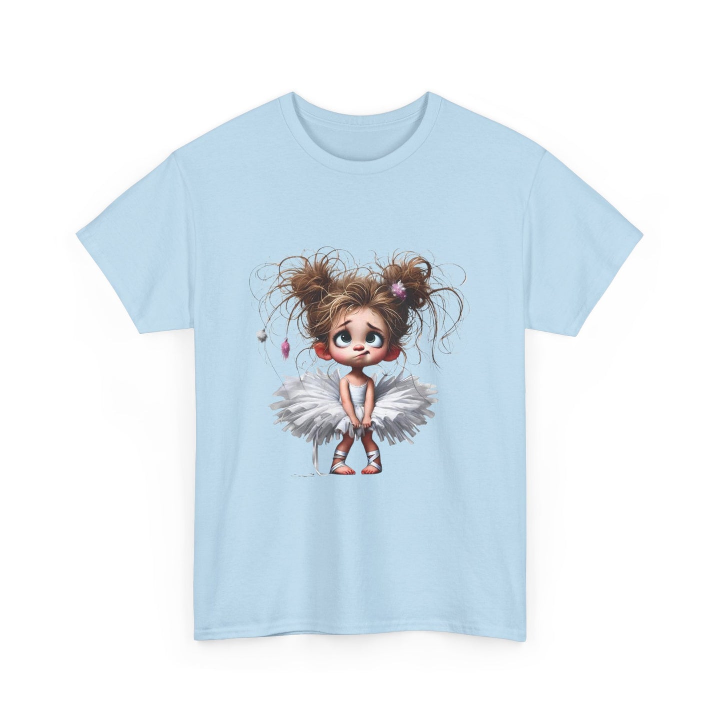 Cute Ballerina Tee - Fun Unisex Cotton Shirt for Dancers, Birthdays, Gifts, Everyday Wear, Dance Events