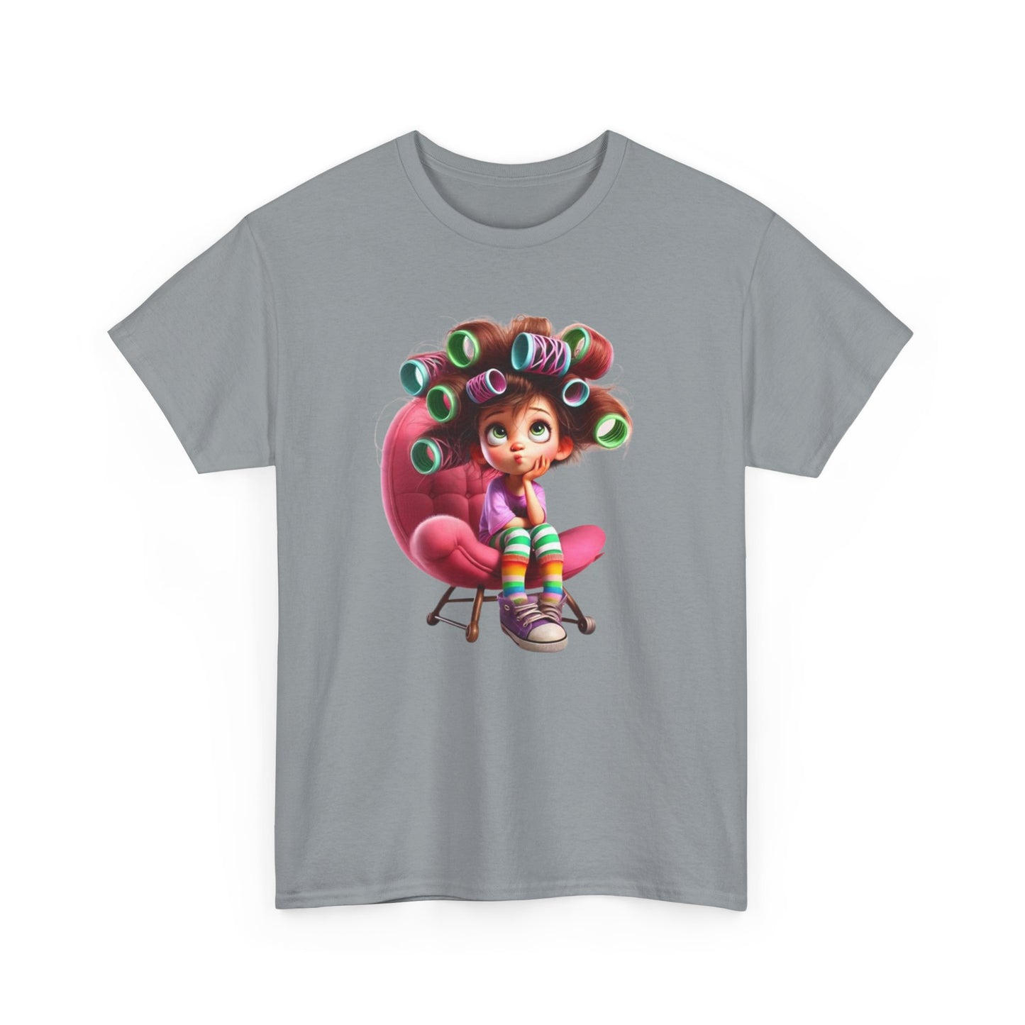 Cute Retro Cartoon Character Tee, Comfortable Cotton Tee, Gift for Kids, Fun Casual Wear, Birthday Gift, Holiday Apparel