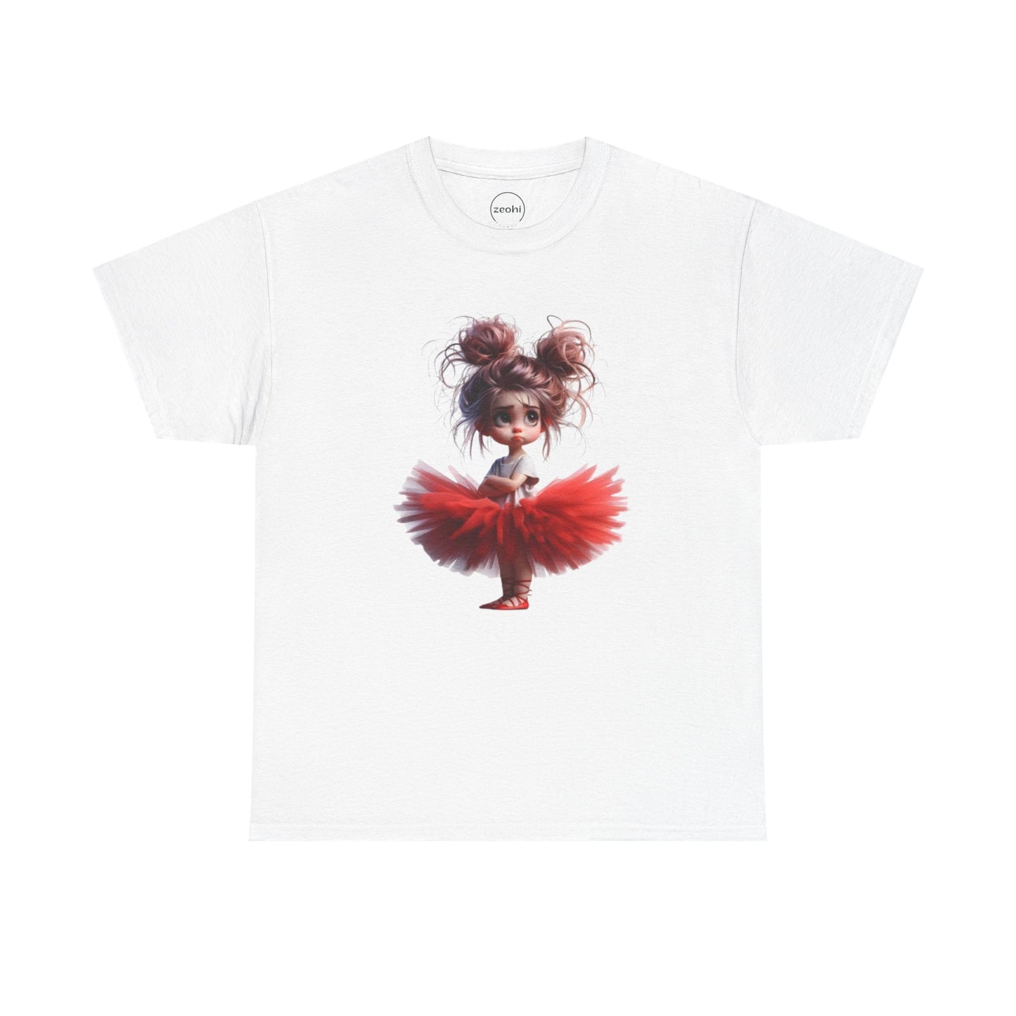 Ballet Dancer Tee, Unisex Heavy Cotton Tee, Cute Graphic Tee, Gift for Dance Lovers, Fun Shirt for Kids, Artsy Casual Wear