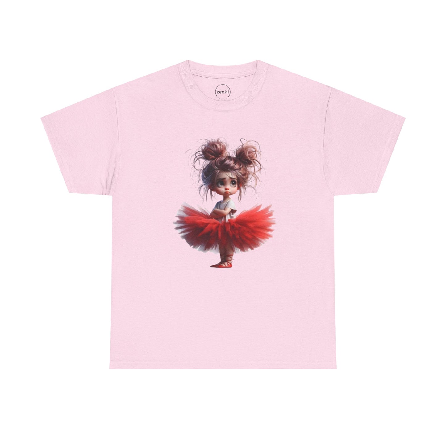 Ballet Dancer Tee, Unisex Heavy Cotton Tee, Cute Graphic Tee, Gift for Dance Lovers, Fun Shirt for Kids, Artsy Casual Wear