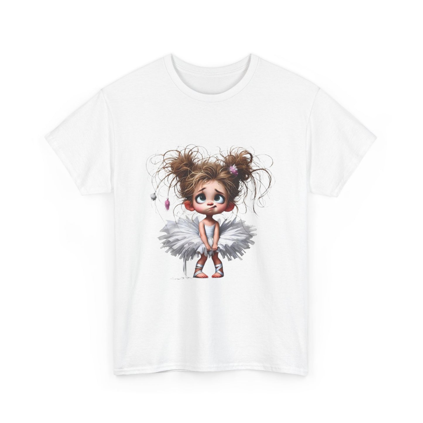 Cute Ballerina Tee - Fun Unisex Cotton Shirt for Dancers, Birthdays, Gifts, Everyday Wear, Dance Events