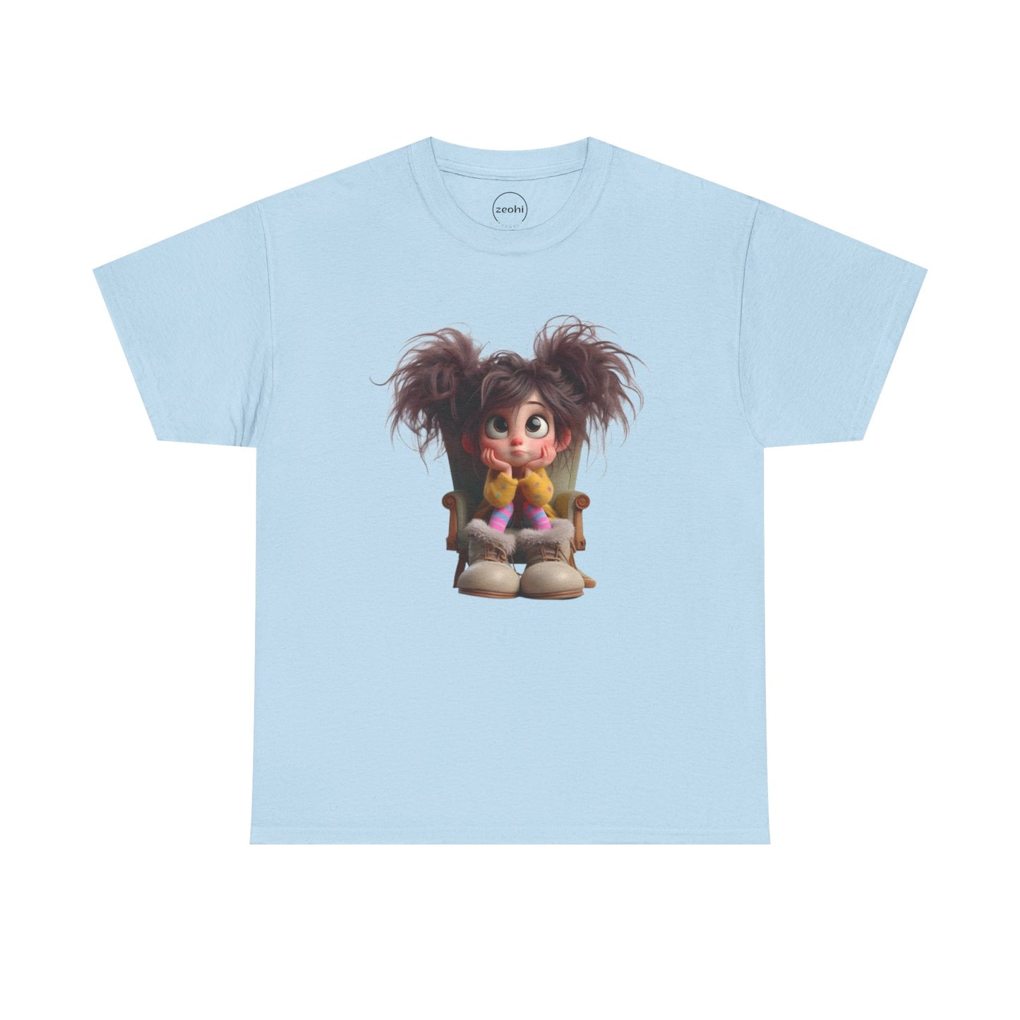 Playful Cartoon Tee for Kids, Fun Graphic Shirt, Unisex Cotton Tee, Whimsical Kid’s Apparel, Birthday Gift, Everyday Wear