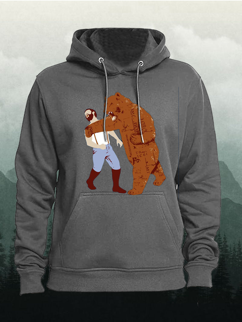 Man vs. Bear – Wilderness Showdown Hoodie