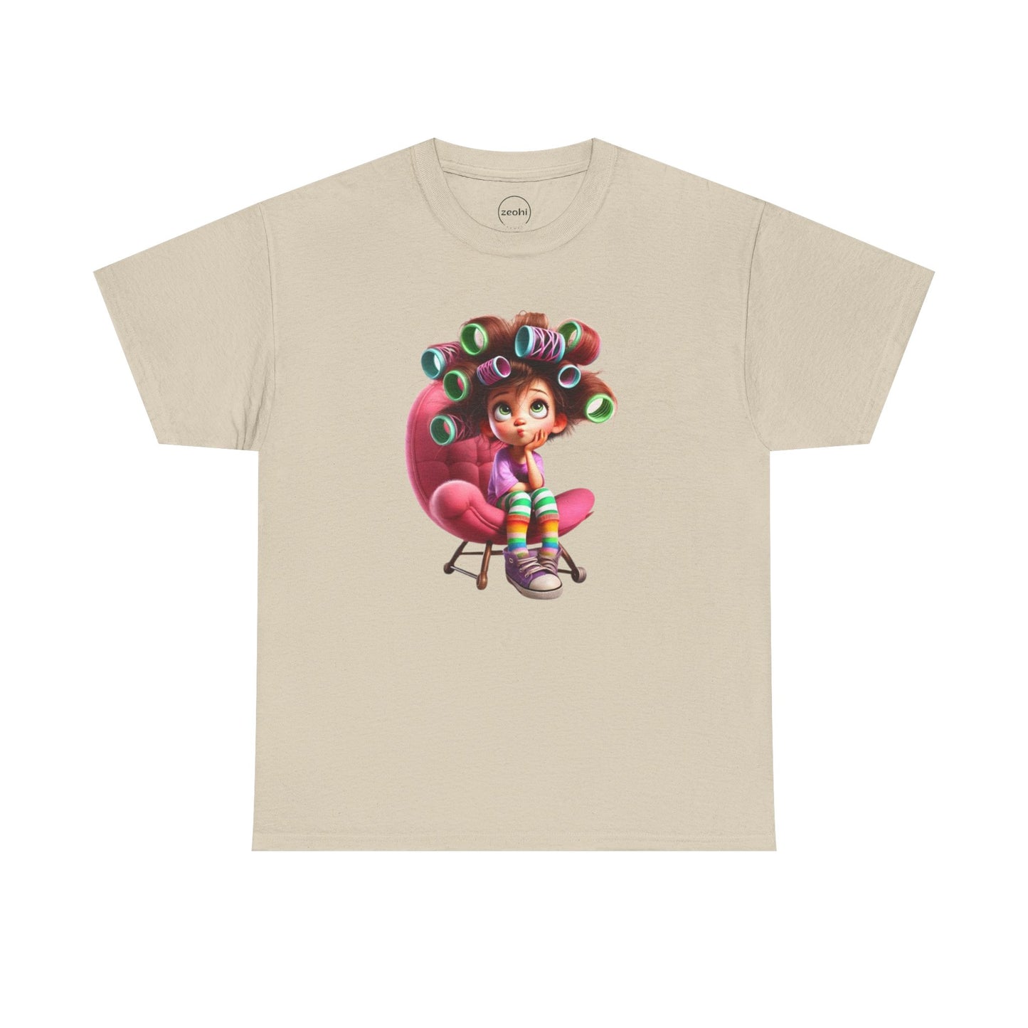 Cute Retro Cartoon Character Tee, Comfortable Cotton Tee, Gift for Kids, Fun Casual Wear, Birthday Gift, Holiday Apparel