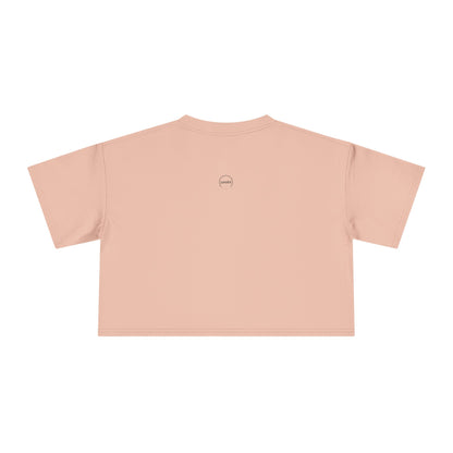 Cute Cartoon Women's Crop Tee, Relaxed Fit Shirt, Casual Graphic Top, Fun Summer Wear, Gift for Tween Girls