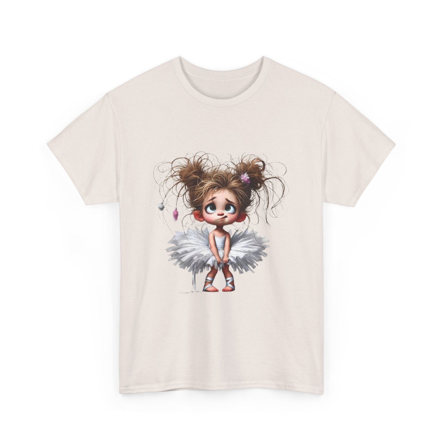 Cute Ballerina Tee - Fun Unisex Cotton Shirt for Dancers, Birthdays, Gifts, Everyday Wear, Dance Events