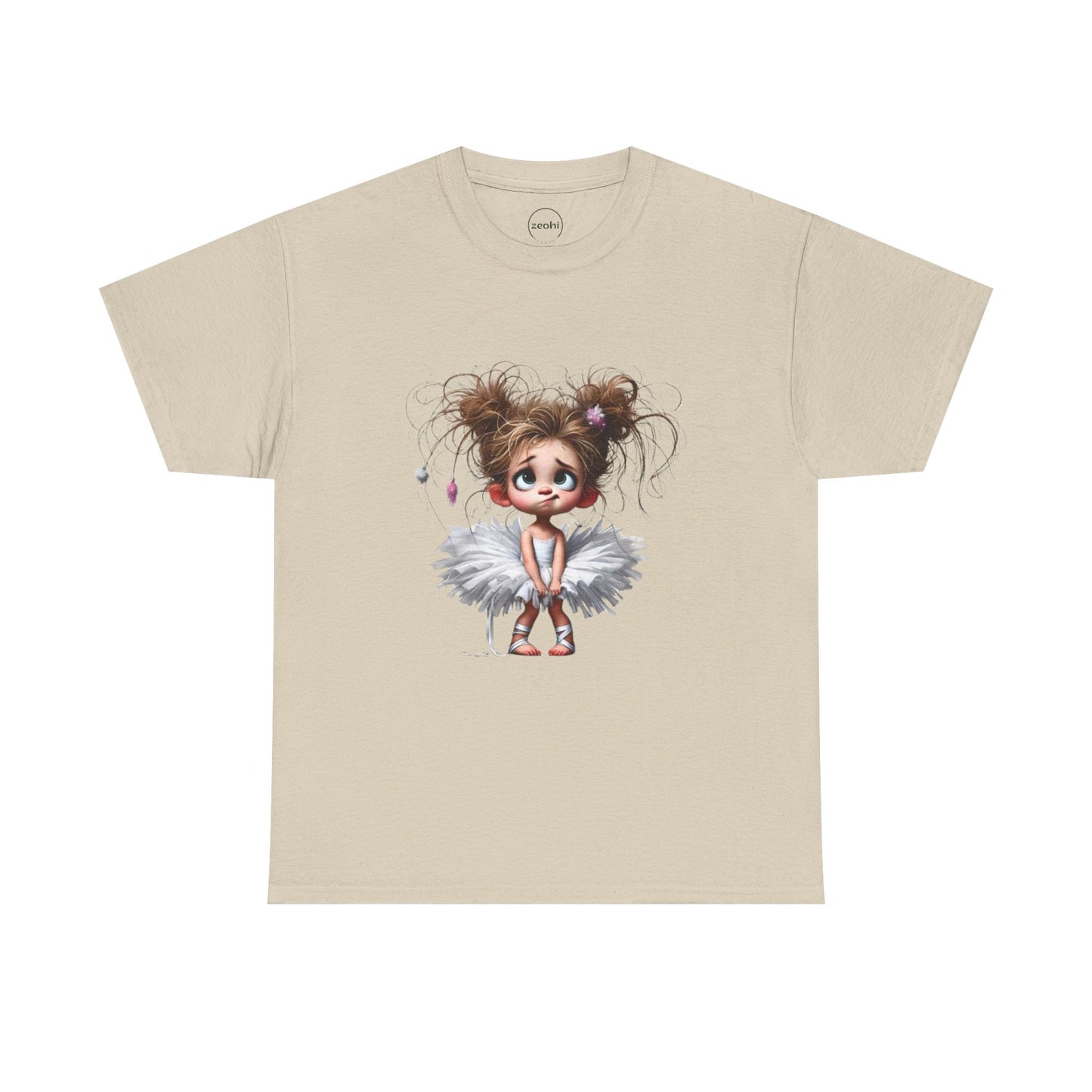 Cute Ballerina Tee - Fun Unisex Cotton Shirt for Dancers, Birthdays, Gifts, Everyday Wear, Dance Events