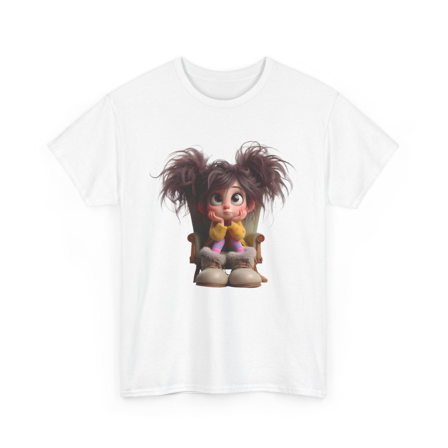 Playful Cartoon Tee for Kids, Fun Graphic Shirt, Unisex Cotton Tee, Whimsical Kid’s Apparel, Birthday Gift, Everyday Wear