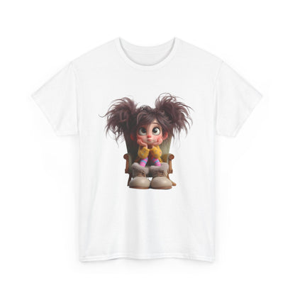 Playful Cartoon Tee for Kids, Fun Graphic Shirt, Unisex Cotton Tee, Whimsical Kid’s Apparel, Birthday Gift, Everyday Wear