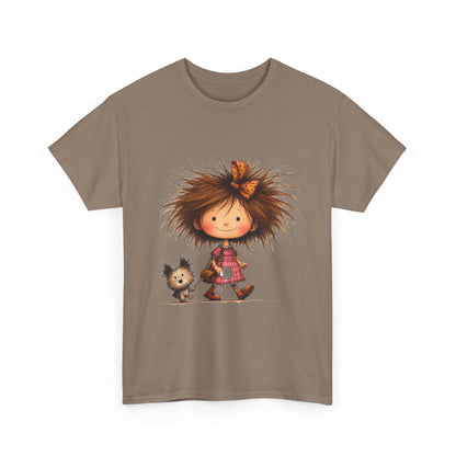 Whimsical Animal Friends Tee, Cute Graphic Tee, Family Gift, Birthday Gift, Fun Kids Apparel, Playful Cotton Shirt