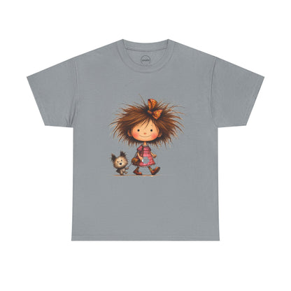 Whimsical Animal Friends Tee, Cute Graphic Tee, Family Gift, Birthday Gift, Fun Kids Apparel, Playful Cotton Shirt