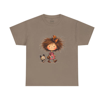 Whimsical Animal Friends Tee, Cute Graphic Tee, Family Gift, Birthday Gift, Fun Kids Apparel, Playful Cotton Shirt