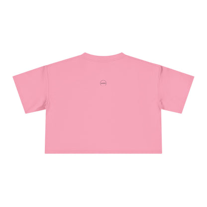 Cute Cartoon Women's Crop Tee, Relaxed Fit Shirt, Casual Graphic Top, Fun Summer Wear, Gift for Tween Girls