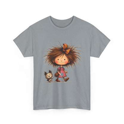 Whimsical Animal Friends Tee, Cute Graphic Tee, Family Gift, Birthday Gift, Fun Kids Apparel, Playful Cotton Shirt