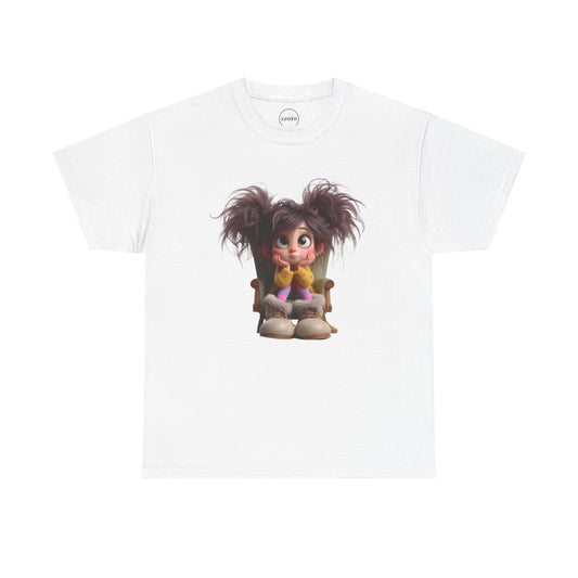 Playful Cartoon Tee for Kids, Fun Graphic Shirt, Unisex Cotton Tee, Whimsical Kid’s Apparel, Birthday Gift, Everyday Wear