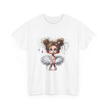 Cute Ballerina Tee - Fun Unisex Cotton Shirt for Dancers, Birthdays, Gifts, Everyday Wear, Dance Events