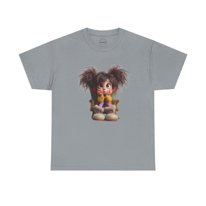 Playful Cartoon Tee for Kids, Fun Graphic Shirt, Unisex Cotton Tee, Whimsical Kid’s Apparel, Birthday Gift, Everyday Wear