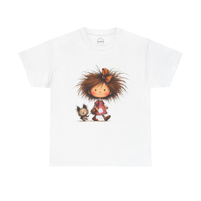 Whimsical Animal Friends Tee, Cute Graphic Tee, Family Gift, Birthday Gift, Fun Kids Apparel, Playful Cotton Shirt