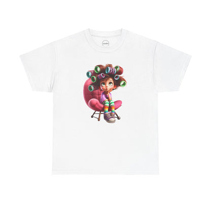 Cute Retro Cartoon Character Tee, Comfortable Cotton Tee, Gift for Kids, Fun Casual Wear, Birthday Gift, Holiday Apparel