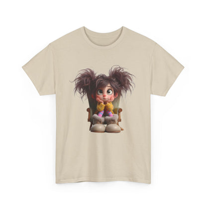 Playful Cartoon Tee for Kids, Fun Graphic Shirt, Unisex Cotton Tee, Whimsical Kid’s Apparel, Birthday Gift, Everyday Wear