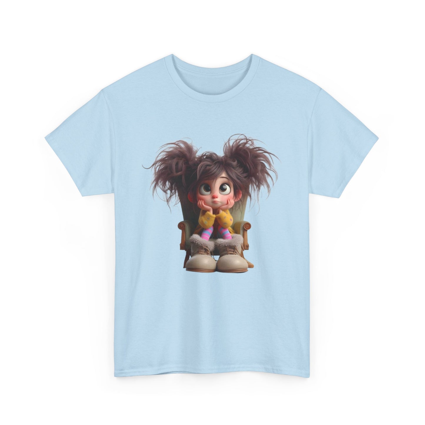 Playful Cartoon Tee for Kids, Fun Graphic Shirt, Unisex Cotton Tee, Whimsical Kid’s Apparel, Birthday Gift, Everyday Wear