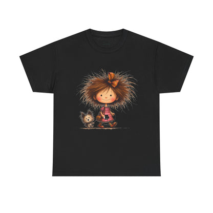 Whimsical Animal Friends Tee, Cute Graphic Tee, Family Gift, Birthday Gift, Fun Kids Apparel, Playful Cotton Shirt