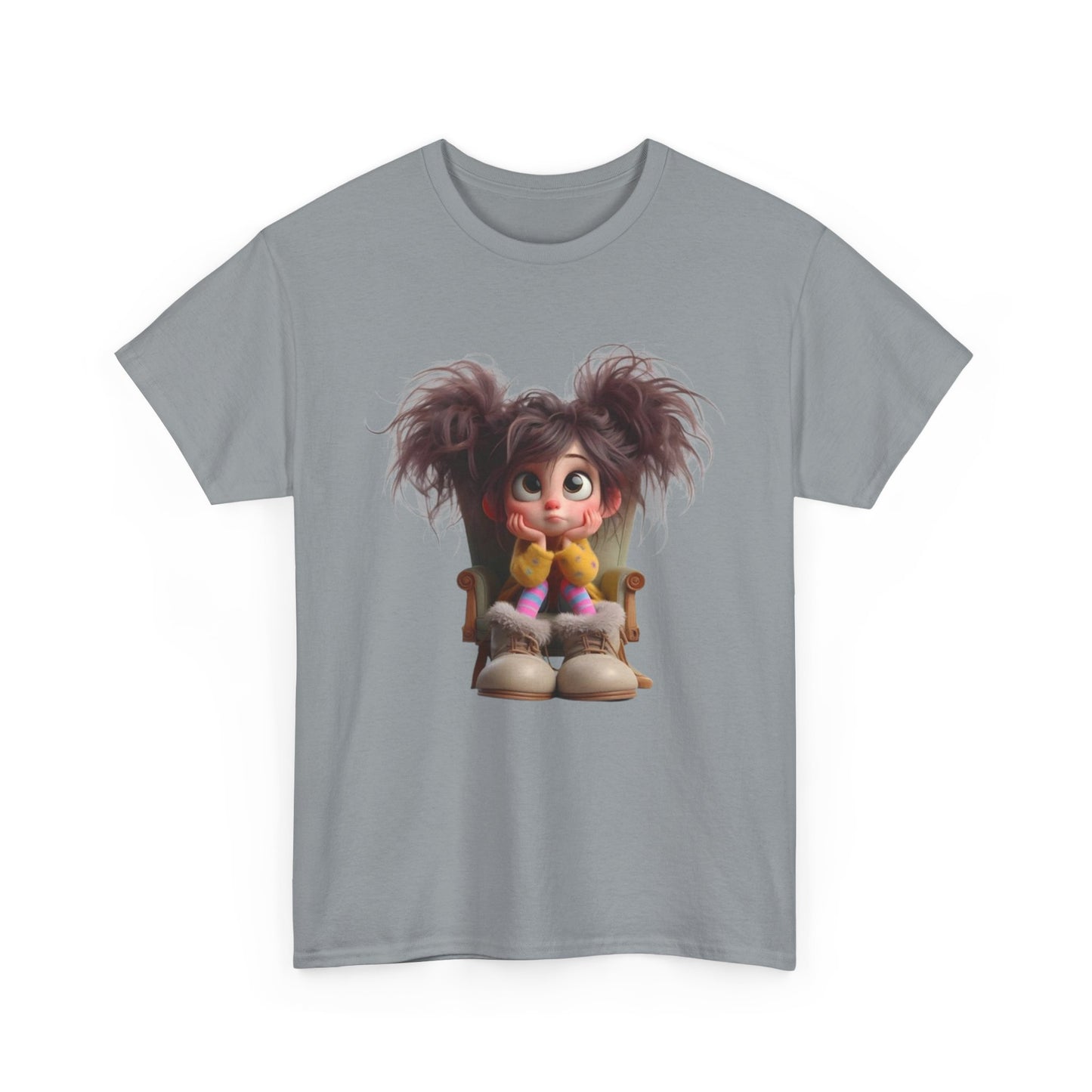 Playful Cartoon Tee for Kids, Fun Graphic Shirt, Unisex Cotton Tee, Whimsical Kid’s Apparel, Birthday Gift, Everyday Wear