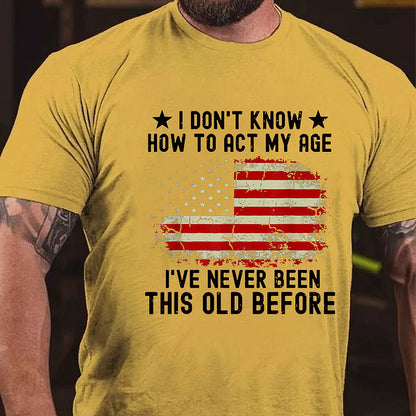 Humorous Military Style Shirt – USA Flag
