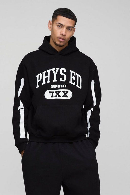 Men's PHYS ED Sport Hoodie - Black Streetwear